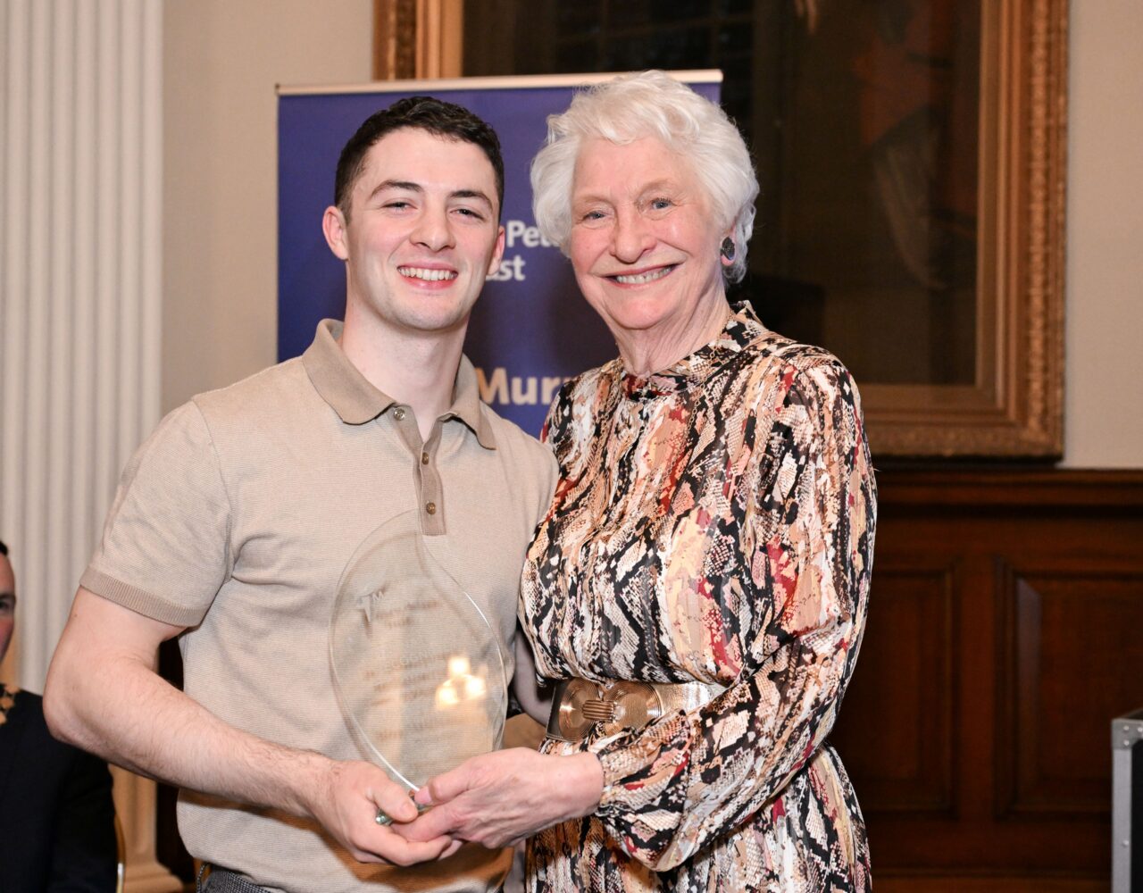 Rhys receives Trust intenational recognition award