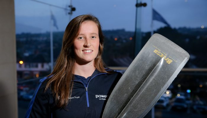 Star canoeist Afton Fitzhenry from Lisburn is one of three inspirational young athletes aiming to secure European, Commonwealth and Olympic achievements with support from Power NI’s partnership with the Mary Peters Trust.