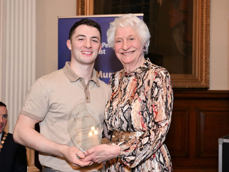Rhys receives Trust intenational recognition award